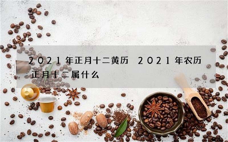 2021年正月十二黄历 2021年农历正月十二属什么